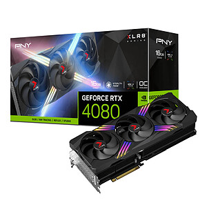 PNY RTX 4080 16GB XLR8 Gaming Verto EPIC X Triple Fan OC
