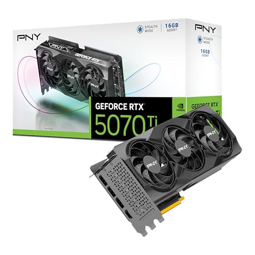 PNY - VCG5070T16TFXPB1 - Carte Graphique - NVIDIA Blackwell GB203 - RTX 5070 Ti - 16GB GDDR7