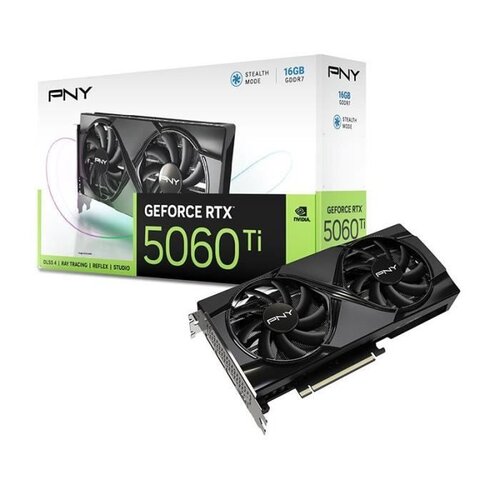 Pny PNY GeForce RTX 5060 Ti Double ventilateur 16 Go GDDR7 Reflex 2 RTX AI DLSS4