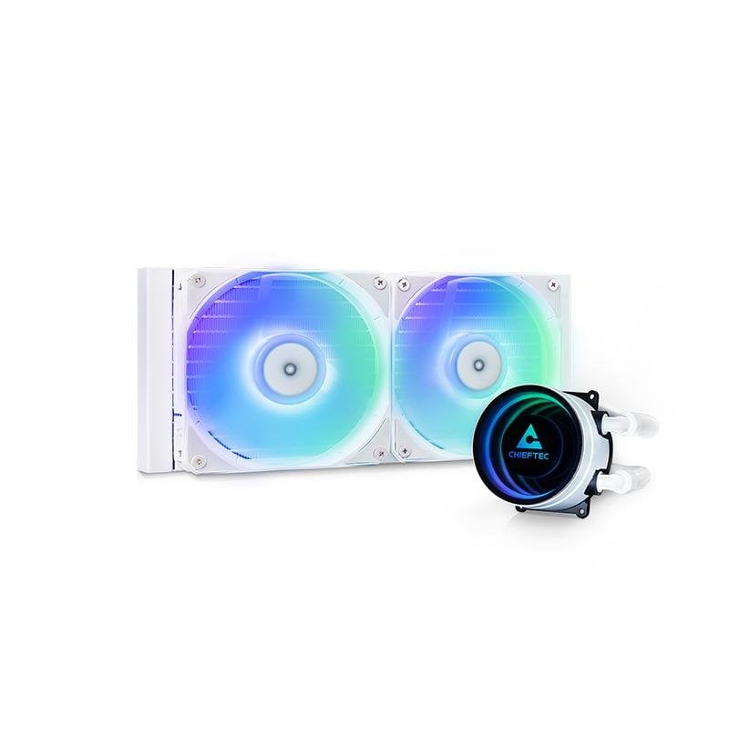 iceberg-thermal Refrigeración Líquida Chieftec ICEBERG 240-RGB-W 240mm 2 Ventiladores RGB White