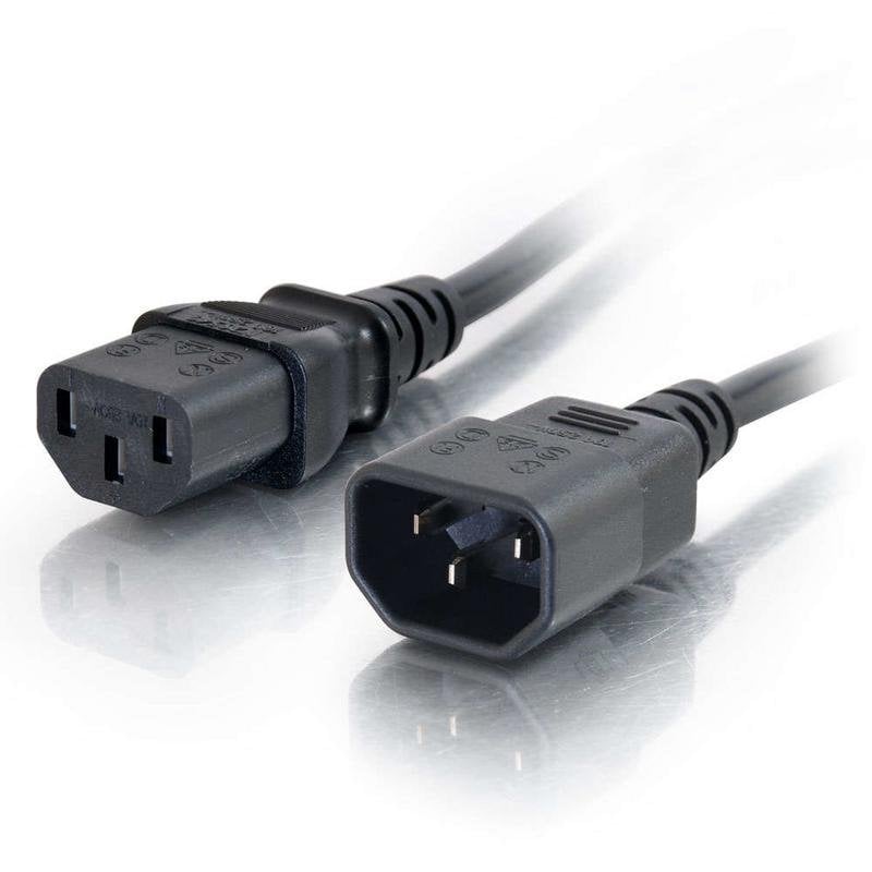 c2g Câble d'alimentation C2G 2 m IEC320C13 à IEC320C14 18 AWG
