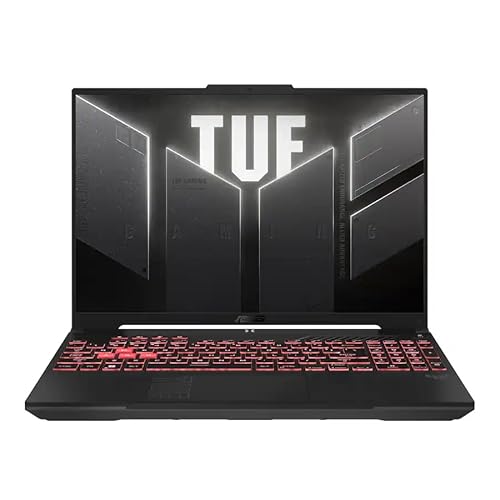ASUS TUF Gaming A16 Ordinateur portable IPS 16 144 Hz WUXGA (1920 x 1200) IPS 6 cœurs AMD Ryzen 7 7445HS NVIDIA GeForce RTX 4050 6 Go GDDR6 32 Go DDR5 1 To SSD Wi-Fi 6 RVB rétroéclairé Caméra HD 720p