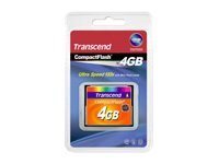 Transcend - carte memoire flash - 4 Go - CompactFlash