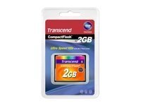 Transcend Carte mémoire Transcend TS2GCF133 2GB 133x Black MLC