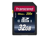 Transcend Carte SDHC Transcend TS32GSDHC10 32 Go Classe 10 30 Mo s Noire