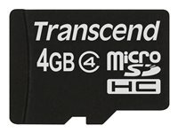 Transcend Transcend - carte memoire flash - 4 Go - micro SDHC
