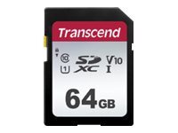 Transcend Carte mémoire Transcend TS64GSDC300S 64GB SDXC V30 U3 Classe 10 Black