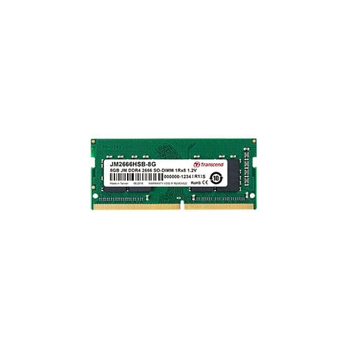 Transcend JetRAM - DDR4 - module - 8 Go - SO DIMM 260 broches - 2666 MHz PC4-21300 - memoire sans tampon