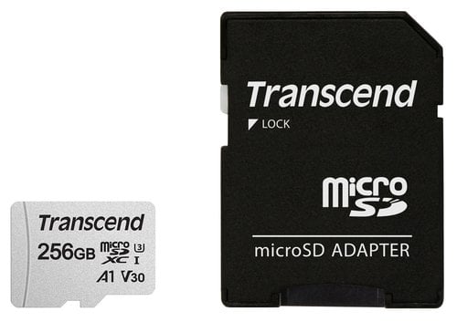 Transcend 256GB microSD w adapter UHS I U3 A1
