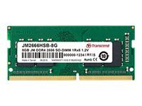 Transcend Mémoire RAM Transcend JetRam JM3200HSB-8G 8 Go 1x8Go DDR4 3200MHz CL22 SO-DIMM