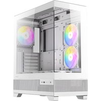 Antec Boîtier Antec CX500m RGB Mini Tower, PC, White, ITX, micro ATX, Verre, Acier, 16,5 cm