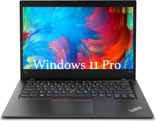 Lenovo Thinkpad L380 Ordinateur Portable, 13,3 Pouces PC, Processeur Intel Core i5-8250u, 16 Go de RAM, 256 Go SSD, HDMI, Clavier QWERTY, Windows 11 Pro (Rénové)