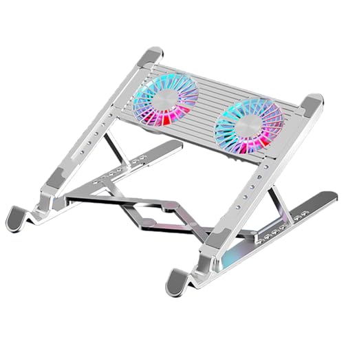 Support de refroidissement pour ordinateur portable à LED - Ventilateur externe pliable - Dissipation de la chaleur