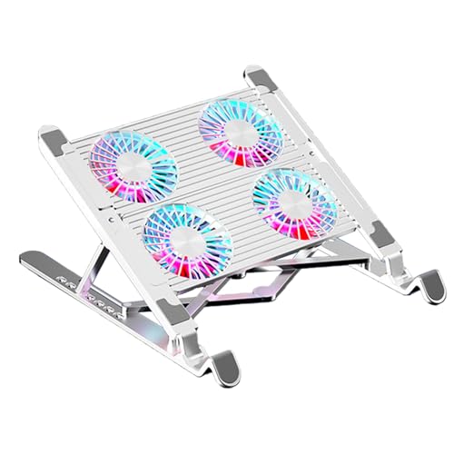 Support de refroidissement pour ordinateur portable à LED - Ventilateur externe pliable - Dissipation de la chaleur