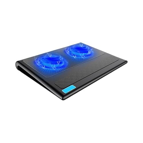 Support de dissipation de la chaleur pour ordinateur portable de 12 à 16 pouces - Ventilateur silencieux et ergonomique réduisant les risques de surchauffe - Support réglable