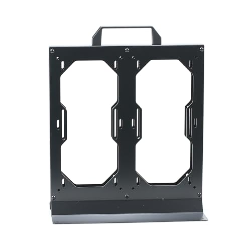 Support externe pour deux radiateurs 240° - Cadre en métal pour améliorer la stabilité des systèmes de refroidissement PC