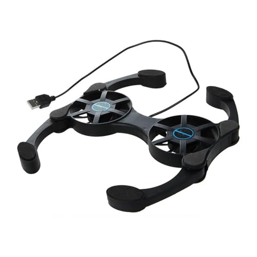 plateau de refroidissement aptop Coussin de refroidissement 2 ventilateurs refroidisseur ordinateur portable refroidisseur ordinateur support d'ordinateur portable USB ventilateur Ventilé pour Ordinat