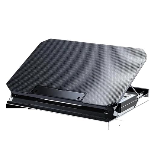 plateau de refroidissement aptop Refroidisseur d'ordinateur portable ventilateur écran LED deux ports USB 2600 tr min plaque de refroidissement pour ordinateur portable support Ventilé pour Ordinateur