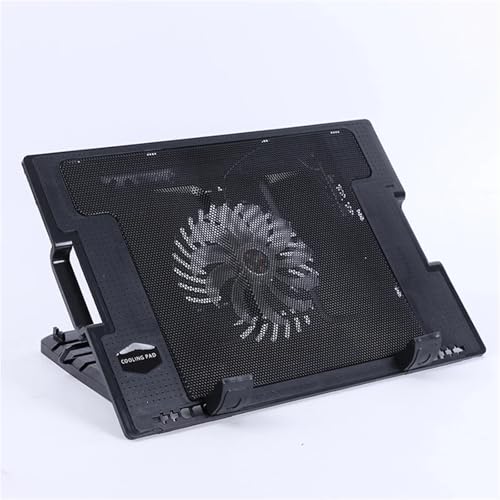 plateau de refroidissement aptop Support de refroidissement pour ordinateur portable, support de refroidissement pour ordinateur portable de jeu alimenté par USB, hauteur réglable, noir Ventilé pour O