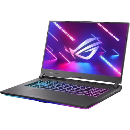 ASUS Ordinateur portable de jeu ROG Strix G17, écran IPS FHD de 17,3 po 144 Hz, GPU NVIDIA GeForce RTX 4050, processeur AMD Ryzen 9 7940HX, 16 Go de RAM DDR5, 512 Go SSD, clavier RVB, Windows 11