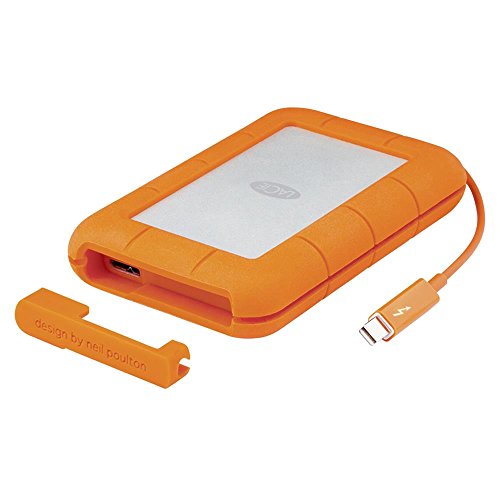 LaCie Rugged Thunderbolt 1 To, disque dur externe mobile (1x USB 3.0, 1x Thunderbolt) - STEV1000400