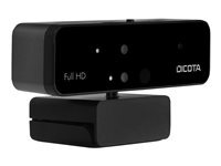 Dicota Caméra Web DICOTA D31892 Full HD 30 pps USB Black avec Clip