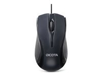Dicota Ratón Dicota D32011 USB Type-A 1200 DPI Ambidextre Black Câble