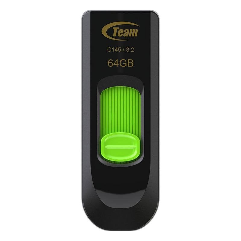 team-group Clé USB Team Group C145 64 Go USB-A 3.2 Gen 1 Glissante Black Green