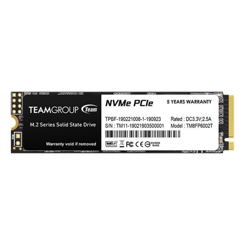 team-group Disque SSD Team Group MP33 256 Go M.2 PCI Express 3.0 NVMe 3D NAND