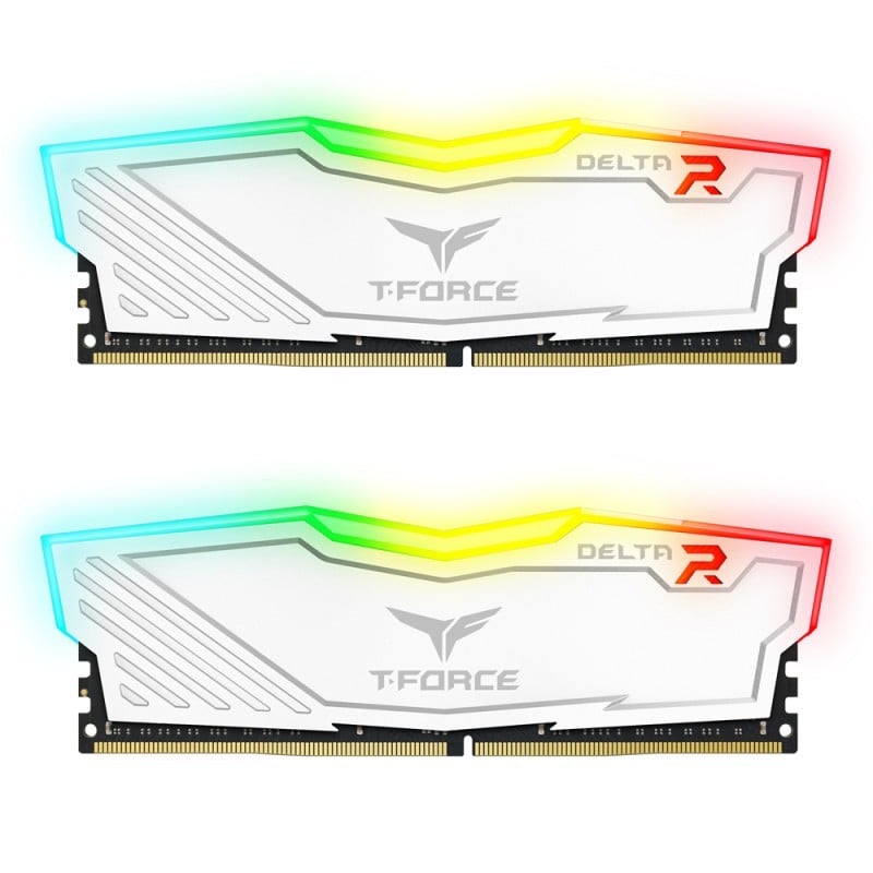 team-group Groupe d'équipe Delta White RVB DDR4 3200 PC4-25600 16 Go 2x8 Go CL16