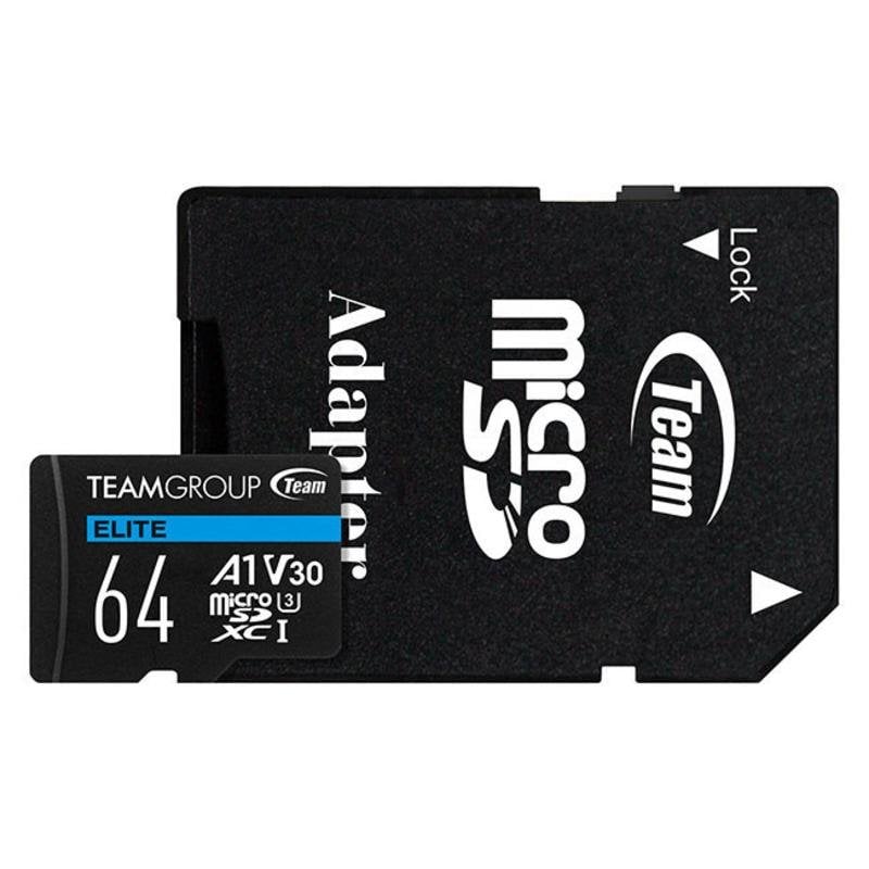 team-group Carte microSD Team Group Elite 64GB UHS-I U3 V30 A1 4K UHD
