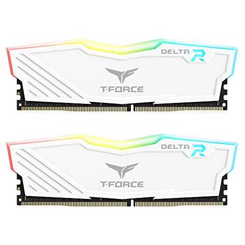 team-group Team Group T-Force Delta RGB DDR4 3600 MHz PC4-28800 16 Go 2 x 8 Go CL18 White