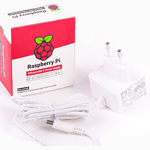 Raspberry Alimentation secteur USB C 5V 3A White