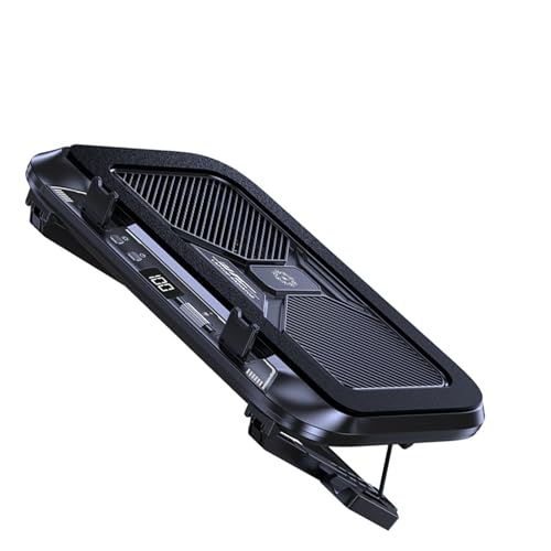 ZEPFJHE Ventilateur de refroidissement pour ordinateur portable avec éclairage LED - 100 vitesses réglables