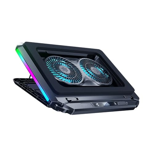 ZEPFJHE Base de refroidissement avec 15 flux d'air pour augmenter le support d'overclocking silencieux - Universels pour ordinateurs portables de 15 à 21