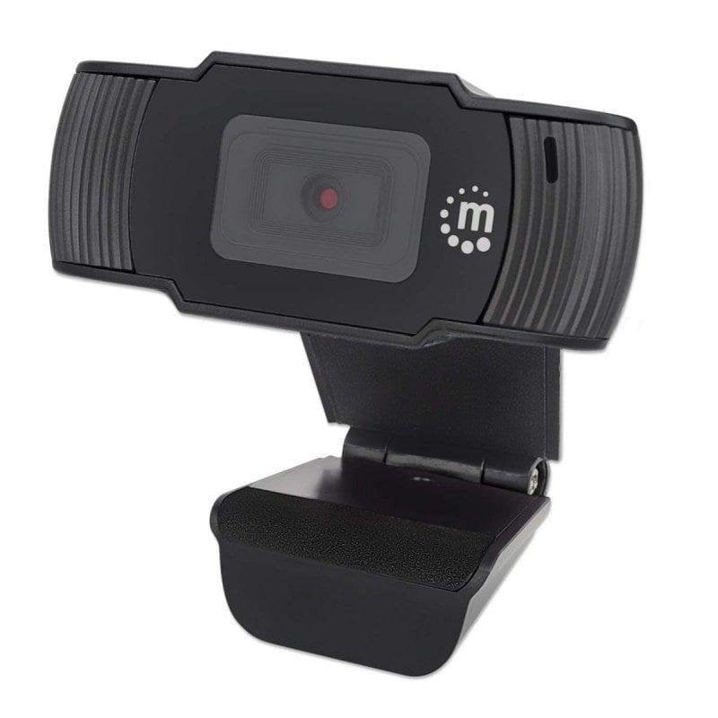 Manhattan Caméra Web Manhattan USB Full HD 2MP 1080p avec Clip Black
