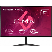 Ecran PC Gamer Incurve VIEWSONIC VX2718 PC MHD 27 FHD Dalle VA 1 ms 165Hz HDMI DisplayPort  