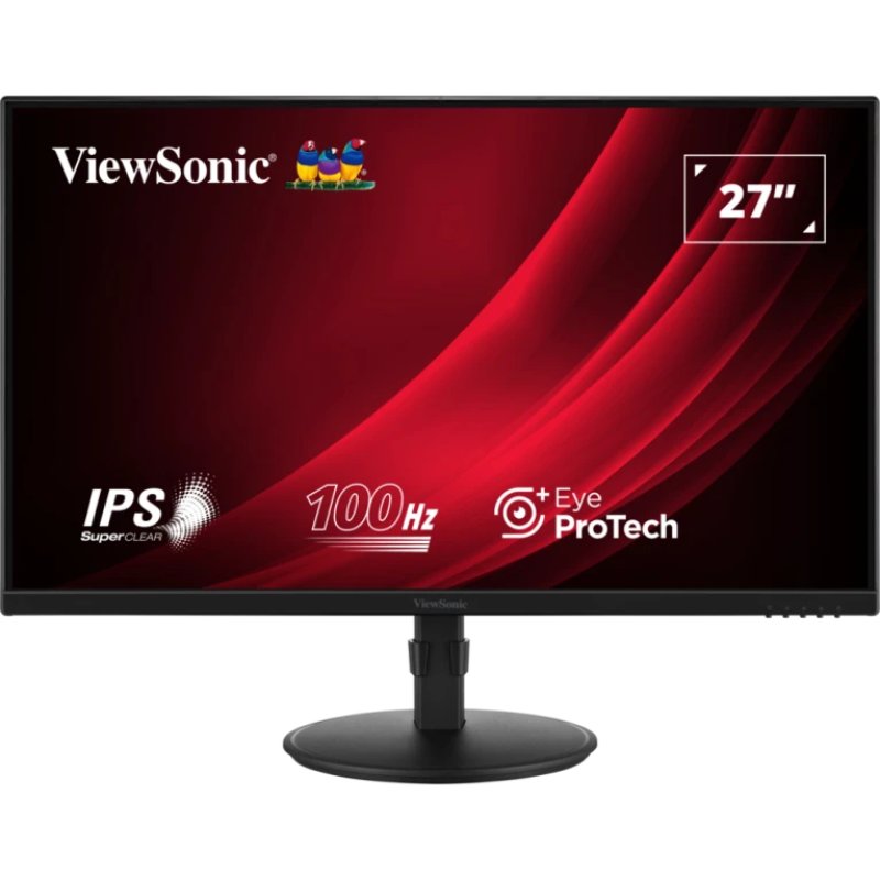 Viewsonic Moniteur Viewsonic 27″ 1080p 100 Hz IPS Réglage de la hauteur Sans scintillement HDMI DisplayPort