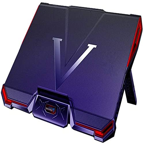 Ergonomique Notebook Cooler Pad Gaming Laptop Cooling Pad Stand Hauteur réglable et Double Port USB 12-17 Pouces Ultra Silencieux High Cooler Stand Confort