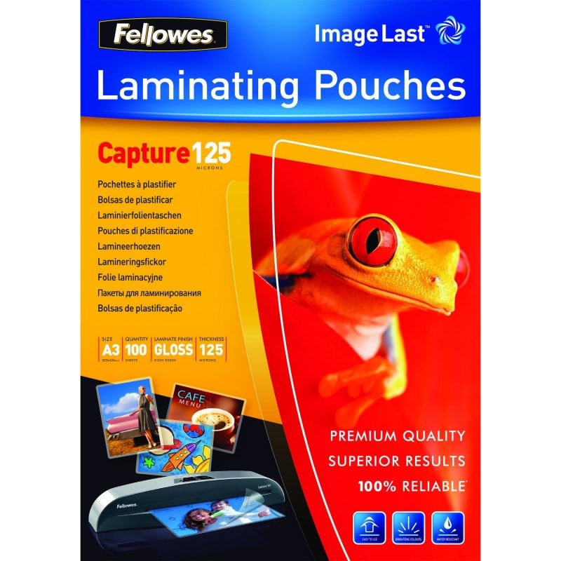 Fellowes Fellowees Fundas de Plastificar A3 125 Micras 100 Unidades