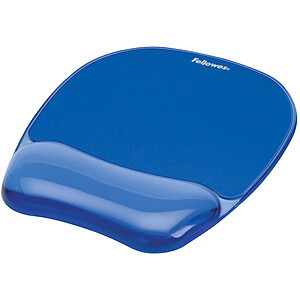 Fellowes Tapis de souris Repose poignets Gel Crystal Blue
