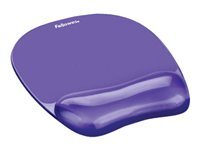 Fellowes Gel Crystal - tapis de souris avec repose-poignets