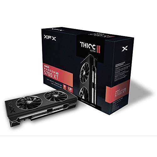 XFX RX 5700 XT Thicc II Ultra 8GB GDDR6 1980MHz 3xDP HDMI PCI Express 4.0 Carte Graphique RX-57XT8DBD6 29,3 cm x 13 cm x 5,5 cm