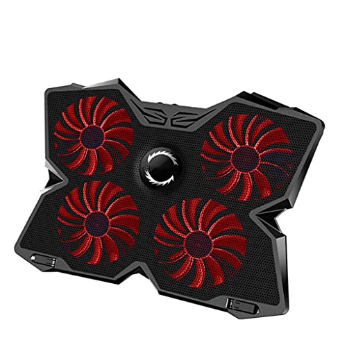Refroidisseur pour ordinateur portable avec quatre ventilateurs et 2 ports USB pour ordinateur portable de 14 à 17 pouces (couleur A)