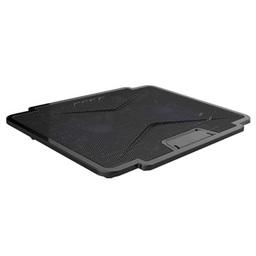 Kalttoy Refroidisseurs d'ordinateur portable de grande taille pour ordinateur portable deux USB LED silencieux tapis de refroidissement pour ordinateur portable 6 vitesses réglables support réglable
