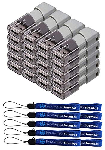 PNY P-FD32GTBOP-GE Lot de 20 clés USB 3.0 Turbo Attache 3 avec dragonne 32 Go