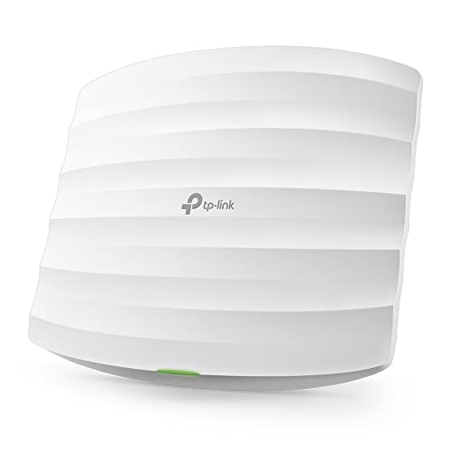 TP-Link Omada EAP110 Point d'accès WiFi 4 N300 planfonier, 1 Ports Ethernet 10 100M, Support PoE Passive