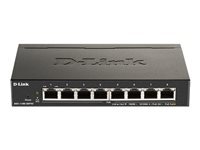 D-Link D-Link DGS-1100-08PV2 commutateur réseau Géré L2 L3 Gigabit Ethernet (10 100 1000) Connexion Ethernet, supportant l'alimentation via ce port (PoE) Black
