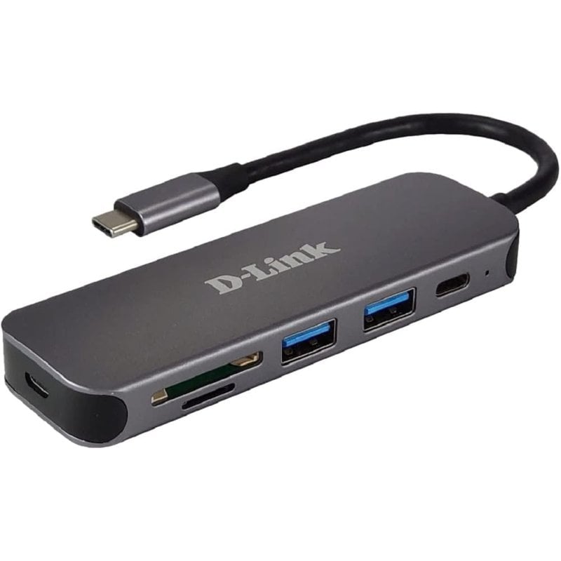 D-Link D-Link Hub USB-C 5-en-1 avec lecteur de carte DUB-2325