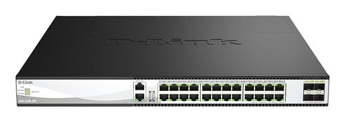 D-Link Switch D-Link DXS-3130-28P 24x10G PoE 4x25G SFP28 Gestion L3 Empilable